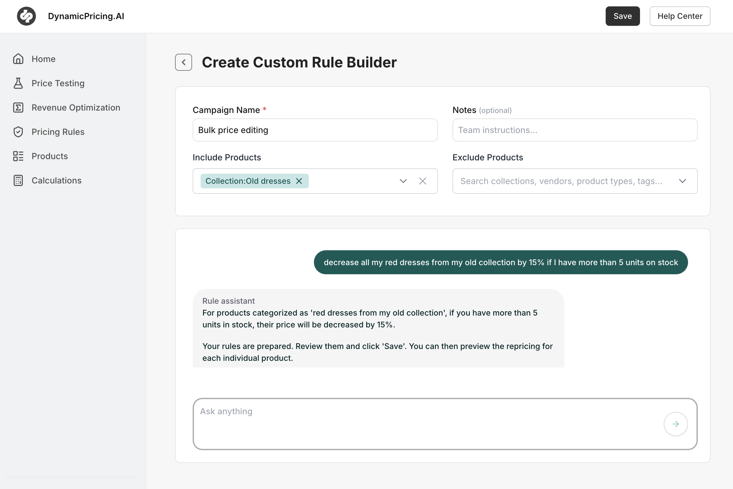 bulk price editor shopify