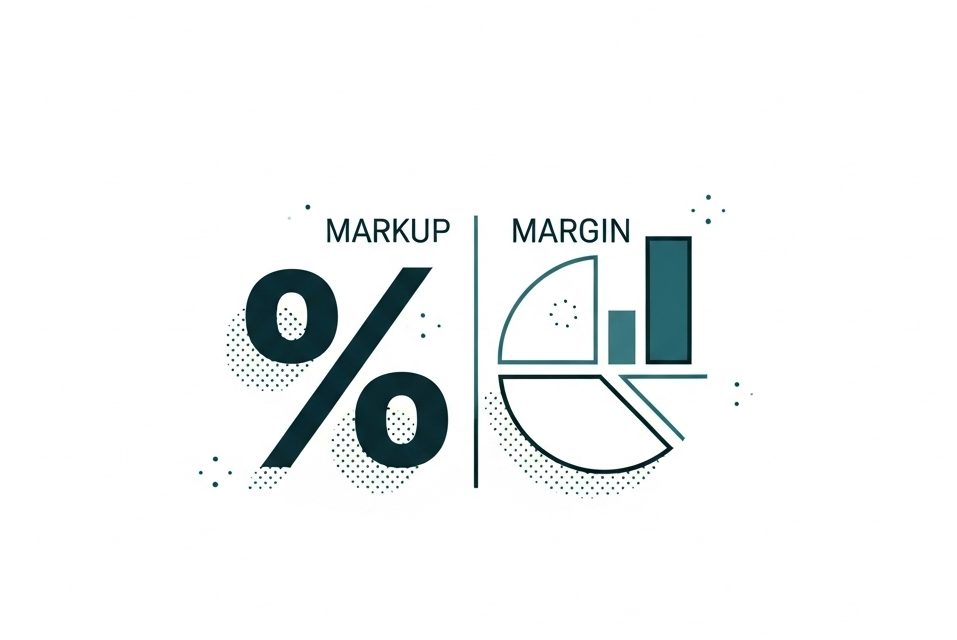 The difference between markup and margin. How to calculate both